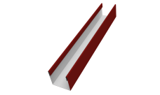 Стойка для забора жалюзи Milan Slim Grand Line 0,7 PE RAL 3011 коричнево-красный (2м)