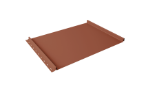 Кликфальц Grand Line 0,45 Drap ST с пленкой на замках RAL 8004 терракота