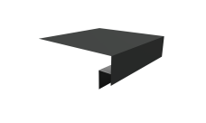 Планка околооконная сложная Блок-Хаус new Grand Line 200х50х27 0,45 Drap TX RAL 7016 антрацитово-серый (2м)