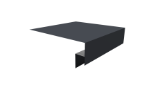 Планка околооконная сложная Экобрус Grand Line 200х50х25 0,45 Drap TX RAL 7024 мокрый асфальт (2м)