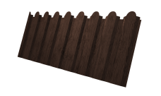 Профнастил С20A фигурный 0,45 Print Premium Antique Wood TwinColor