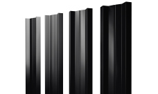 Штакетник М-образный A с прямым резом 0,45 Drap RAL 9005 черный