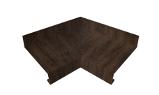 Угол отлива внутренний 70 0,45 Print-Double Elite с пленкой Antique Wood