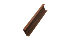 Декоративная накладка на столб универсальная 60х60 для забора жалюзи Grand Line 0,45 Print-double Elite Golden Wood (1,8м)