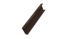 Декоративная накладка на столб универсальная 60х60 для забора жалюзи 0,45 Print Elite Antique Wood TwinColor (3м)