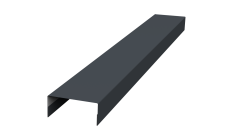 Крышка 45х20 жалюзи Texas 0,5 PurPro Matt 275 RAL 7024 мокрый асфальт (2,5м)