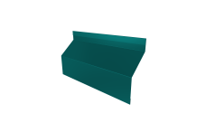 Ламель забора жалюзи Milan Slim стартовая/финишная для калиток и ворот 0,45 PE RAL 5021 водная синь