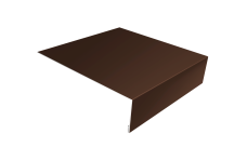 Планка лобовая/околооконная простая 190х50 0,5 Satin с пленкой RAL 8017 шоколад (2м)