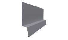 Планка начальная фальц 0,5 Satin с пленкой RAL 7004 сигнальный серый (2м)