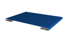 Планка стыковочная 0,45 PE с пленкой RAL 5005 сигнальный синий (2м)