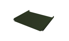 Кликфальц Pro Gofr Grand Line 0,5 Satin Matt TX с пленкой на замках RAL 6020 хромовая зелень