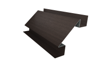 Угол внутренний сложный 75мм Grand Line 0,45 Print Elite Coffee Wood TwinColor (2м)