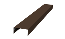 Крышка 45х20 для забора жалюзи Texas Grand Line 0,5 PurPro Matt 275 RAL 8017 шоколад (3м)