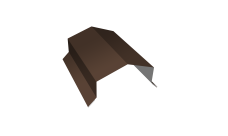 Парапетная крышка угольная 125мм 0,45 Drap TR lite RAL 8017 шоколад (3м)
