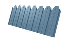 Профнастил C10B фигурный Grand Line 0,45 Drap TX RAL 5024 пастельно-синий