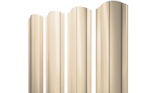 Штакетник Круглый фигурный 0,5 Satin RAL 1015 светлая слоновая кость