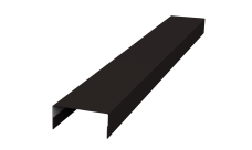 Крышка 45х20 жалюзи Texas 0,5 PurPro Matt 275 RAL 9005 черный (3м)