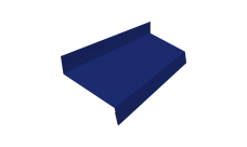 Отлив простой 50 0,45 PE с пленкой RAL 5002 ультрамариново-синий (2м)