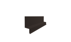 Отлив верхний фальц 0,5 PurPro с пленкой RR 32 темно-коричневый (2м)