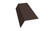 Планка карнизная 120х80 0,45 PE с пленкой RR 32 темно-коричневый (2м)