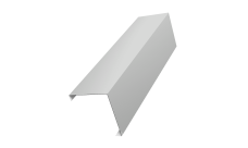 Декоративная накладка на столб универсальная угловая 62х55 для забора жалюзи Grand Line 0,45 Drap TX RAL 7047 телегрей 4 (2м)