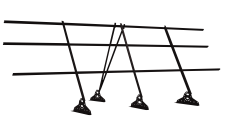 Ограждение кровельное на фальц Grand Line 1,2х3 RAL 9005