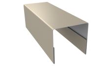 Планка П-образная заборная 20 0,45 Drap TX RAL 1015 светлая слоновая кость (3м)