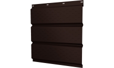 Софит металлический Классик v02 Grand Line полная перфорация 0,45 Drap ST lite RAL 8017 шоколад