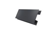 Планка H-образная Экобрус Grand Line 0,5 Velur X RAL 7024 мокрый асфальт (3м)