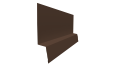 Планка начальная фальц 0,5 PurPro с пленкой RAL 8017 шоколад (2м)
