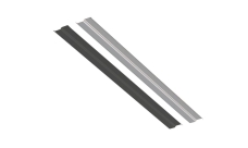 Планка Вака Braas серый (RAL7030)/черный (RAL7016) 2,3 м