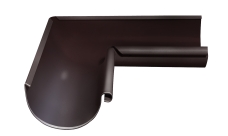 Угол желоба внутренний Grand Line PU 90 гр 150 мм RAL 8017 шоколад