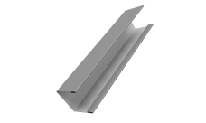 Крышка жалюзи Milan Slim 0,5 Satin RAL 9006 бело-алюминиевый (3м)