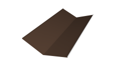 Планка ендовы нижней 300х300 0,45 PE с пленкой NL 805 серо-коричневый гефест (2м)