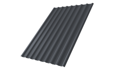 Профнастил С20R Grand Line 0,45 PE-Double RAL 7024 мокрый асфальт