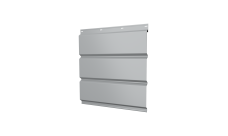 Софит металлический Grand Line без перфорации 0,5 Satin с пленкой RAL 7004 сигнальный серый