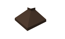 Угол отлива внешний 150 0,5 PurPro с пленкой RAL 8017 шоколад