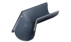 Угол желоба внешний Grand Line PU 135 гр 125 мм RAL 7024 мокрый асфальт