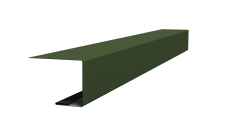 Планка завершающая фальц 0,5 Satin Matt TX RAL 6020 хромовая зелень (3м)