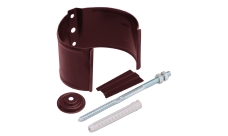 Кронштейн трубы на кирпич GL PU 90 мм RAL 3005 красное вино