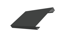 Ламель лицевая 150 забора жалюзи Техас Grand Line 0,5 Сатин RAL 7016 антрацитово-серый