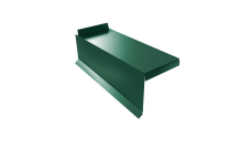 Планка торцевая сегментная Квадро профи Grand Line Левая 0,45 Drap TX RAL 6005 зеленый мох