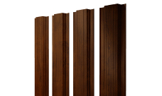 Штакетник Прямоугольный с прямым резом Grand Line 0,45 Print-Double Premium Golden Wood Intense F