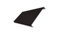 Ламель обратная 200 забора жалюзи Texas Grand Line 0,5 Rooftop Бархат RAL 9005 черный