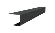 Планка завершающая для Кликфальц Pro 0,45 PE-Double с пленкой RAL 7016 антрацитово-серый (2м)