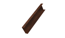 Декоративная накладка на столб универсальная 80х80 для забора жалюзи 0,45 Print-Double Premium Cherry Wood Dark F (1,8м)