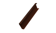 Декоративная накладка на столб универсальная 80х80 для забора жалюзи 0,45 Print Elite Cherry Wood TwinColor (3м)