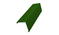 Декоративная накладка на столб универсальная угловая 80х80 для забора жалюзи Grand Line 0,45 PE RAL 6002 лиственно-зеленый (2м)