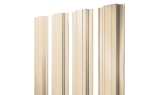 Штакетник Прямоугольный с прямым резом Grand Line 0,45 PE RAL 1015 светлая слоновая кость