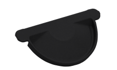 Заглушка торцевая универсальная Grand Line ПУ матовый 125мм RAL 9005 черный